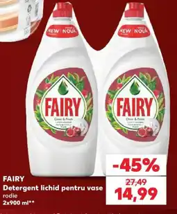 Kaufland Fairy detergent lichid pentru vase rodie Ofertă