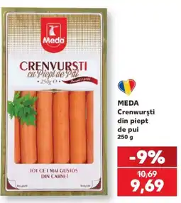 Kaufland Meda crenvurști din piept de pui Ofertă