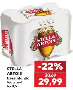 Kaufland Stella artois bere blondă Ofertă