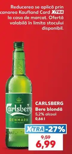 Kaufland Carlsberg Bere blondă Ofertă