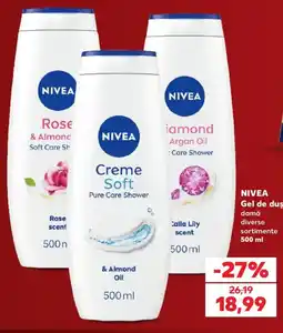Kaufland Nivea gel de duș damă diverse sortimente Ofertă