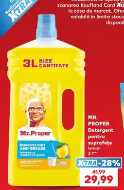 Kaufland Mr. Proper Detergent pentru suprafețe lemon Ofertă