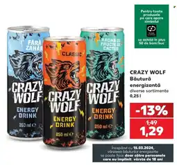 Kaufland Crazy Wolf băutură energizantă Ofertă