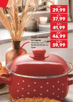 Kaufland Oală emailată cu capac Ofertă