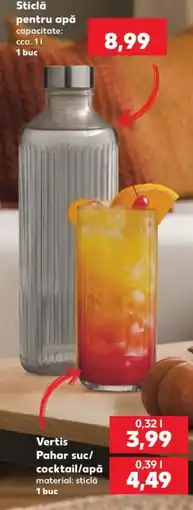 Kaufland Vertis Pahar suc/cocktail/apă Ofertă