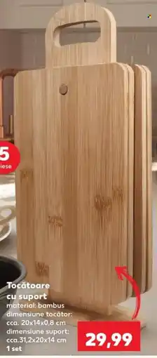 Kaufland Tocătoare cu suport Ofertă