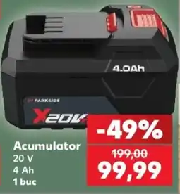 Kaufland Parkside acumulator 20 v 4 ah Ofertă