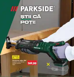 Kaufland Parkside Fierăstrău sabie 20V Ofertă