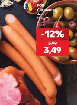 Kaufland FOX Crenwurști de porc Ofertă