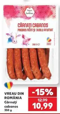 Kaufland Cârnați cabanos Ofertă