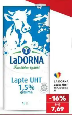 Kaufland LA DORNA Lapte UHT Ofertă