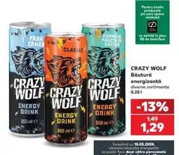 Kaufland CRAZY WOLF Băutură energizantă Ofertă