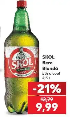 Kaufland SKOL Bere blondă Ofertă