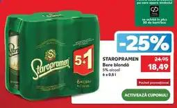 Kaufland STAROPRAMEN Bere blondă Ofertă