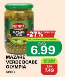 Diana Supermarket Olympia mazăre verde boabe Ofertă