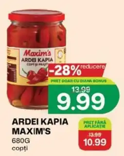 Diana Supermarket Maxim's ardei kapia Ofertă