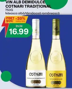 Diana Supermarket Cotnari vin alb demidulce cotnari tradițional Ofertă