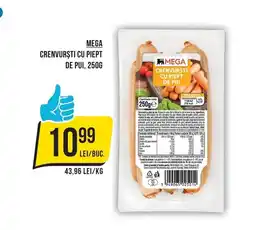 Mega Image Mega crenvurști cu piept de pui Ofertă