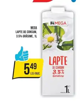 Mega Image Mega lapte de consum Ofertă