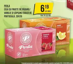 Mega Image Perla ceai cu fructe de pădure/vanilie și căpșuni/coajă de portocală Ofertă