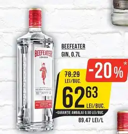 Mega Image Beefeater gin Ofertă