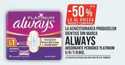 Mega Image Always absorbante periodice platinum Ofertă