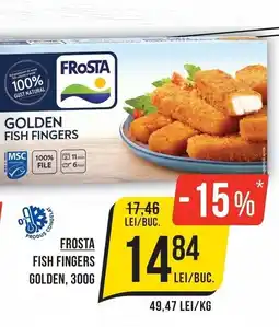 Mega Image Frosta fish fingers golden Ofertă