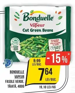 Mega Image Bonduelle vapeur cut green beans Ofertă
