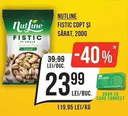 Mega Image Nutline fistic copt și sărat Ofertă