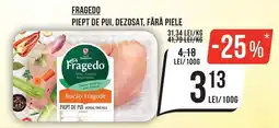 Mega Image Fragedo piept de pui dezosat fără piele Ofertă