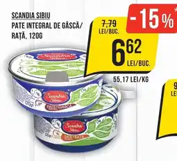 Mega Image Scandia Sibiu pate integral de gâscă/rață Ofertă