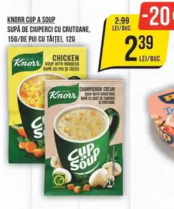 Mega Image Knorr cup a soup supă de ciuperci cu crutoane Ofertă