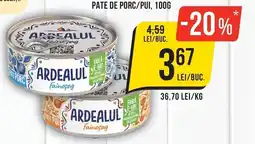 Mega Image Ardealul pate de porc/pui Ofertă