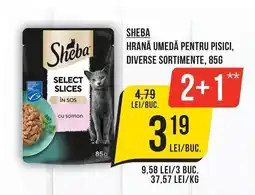 Mega Image Sheba hrană umedă pentru pisici, diverse sortimente Ofertă