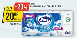 Mega Image Zewa hârtie igienică delicat Ofertă