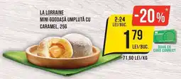Mega Image La Lorraine mini gogoasă umplută cu caramel Ofertă