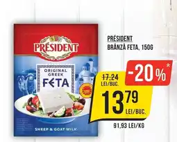Mega Image President brânză feta Ofertă