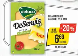 Mega Image Delaco desenvis felii de cașcaval Ofertă