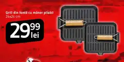 Supeco Grill din fontă cu mâner pliabil Ofertă
