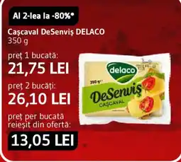Supeco Delaco Cașcaval DeServiș Ofertă