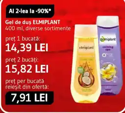Supeco Elmiplant gel de duș Ofertă