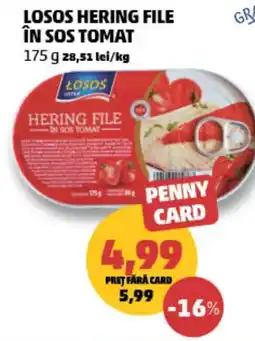 Penny Losos hering file în sos tomat Ofertă