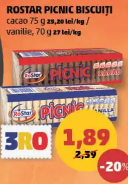 Penny Rostar picnic biscuiti Ofertă
