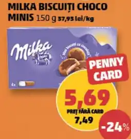 Penny Milka biscuiti choco minis Ofertă