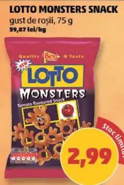 Penny Lotto monsters snack Ofertă
