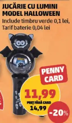 Penny Penny Card Jucărie cu lumini model halloween Ofertă