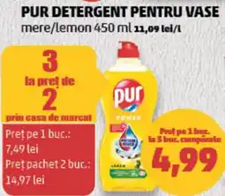 Penny pur detergent pentru vase mere/lemon Ofertă