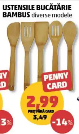 Penny Penny Card ustensile bucătărie bambus diverse modele Ofertă