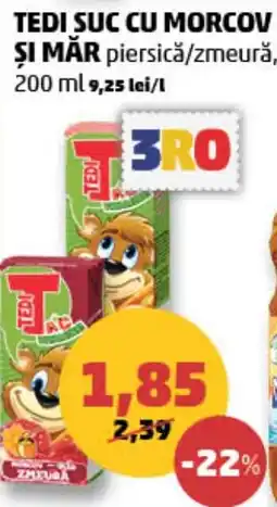 Penny Tedi suc cu morcov și măr Ofertă