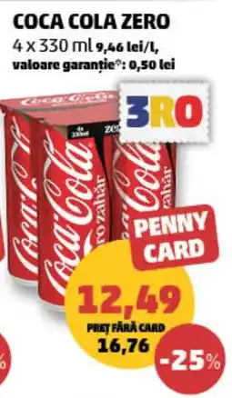 Penny Coca Cola Zero Ofertă